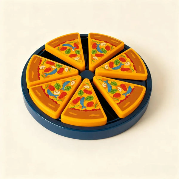 Whimsical Feline Pizza Puzzle Toy