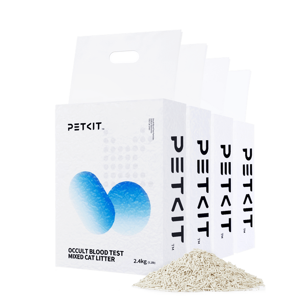 4-Bags Mixed Color-Changing Cat Litter with Occult Blood Detection Function